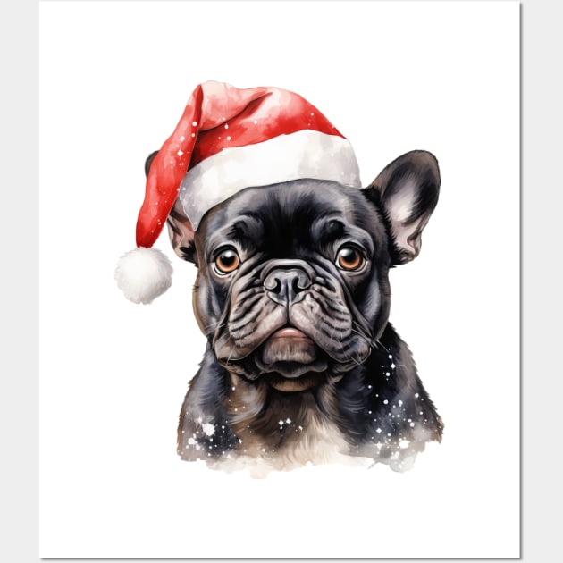 French Bulldog Christmas New Year Wall Art by Bound Works